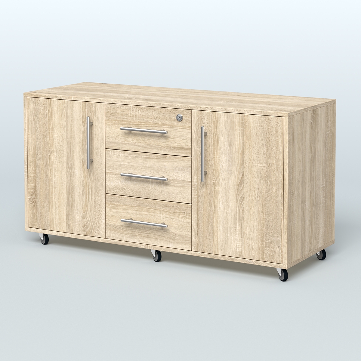 Тумба приставная Брента, цвет белый Дуб Сонома