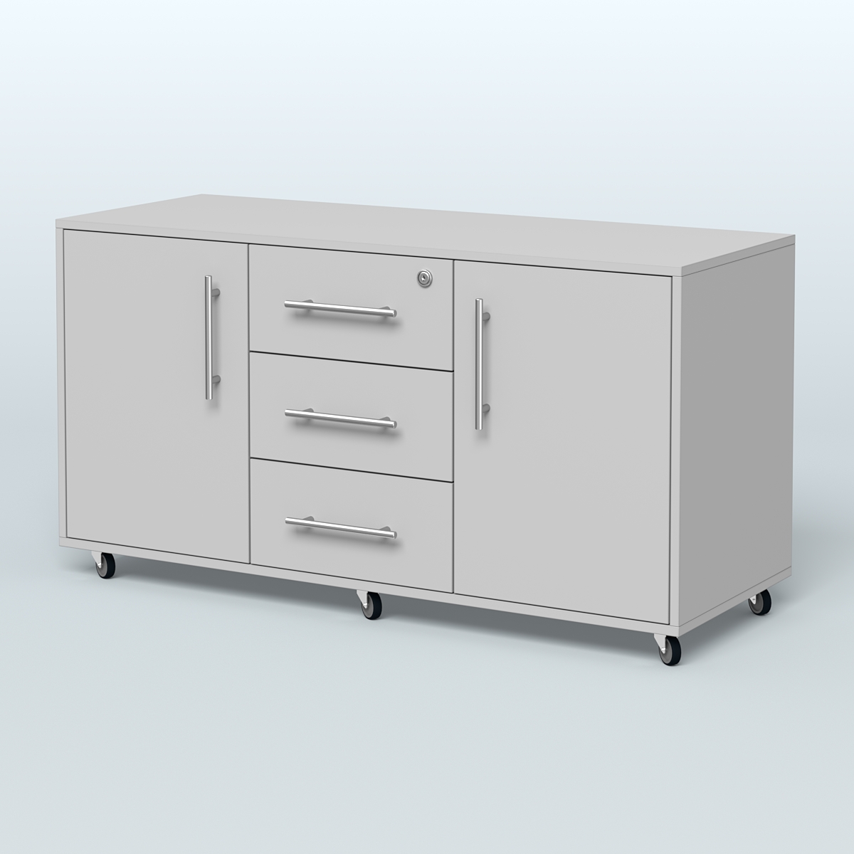 Тумба приставная Брента, цвет белый Серый