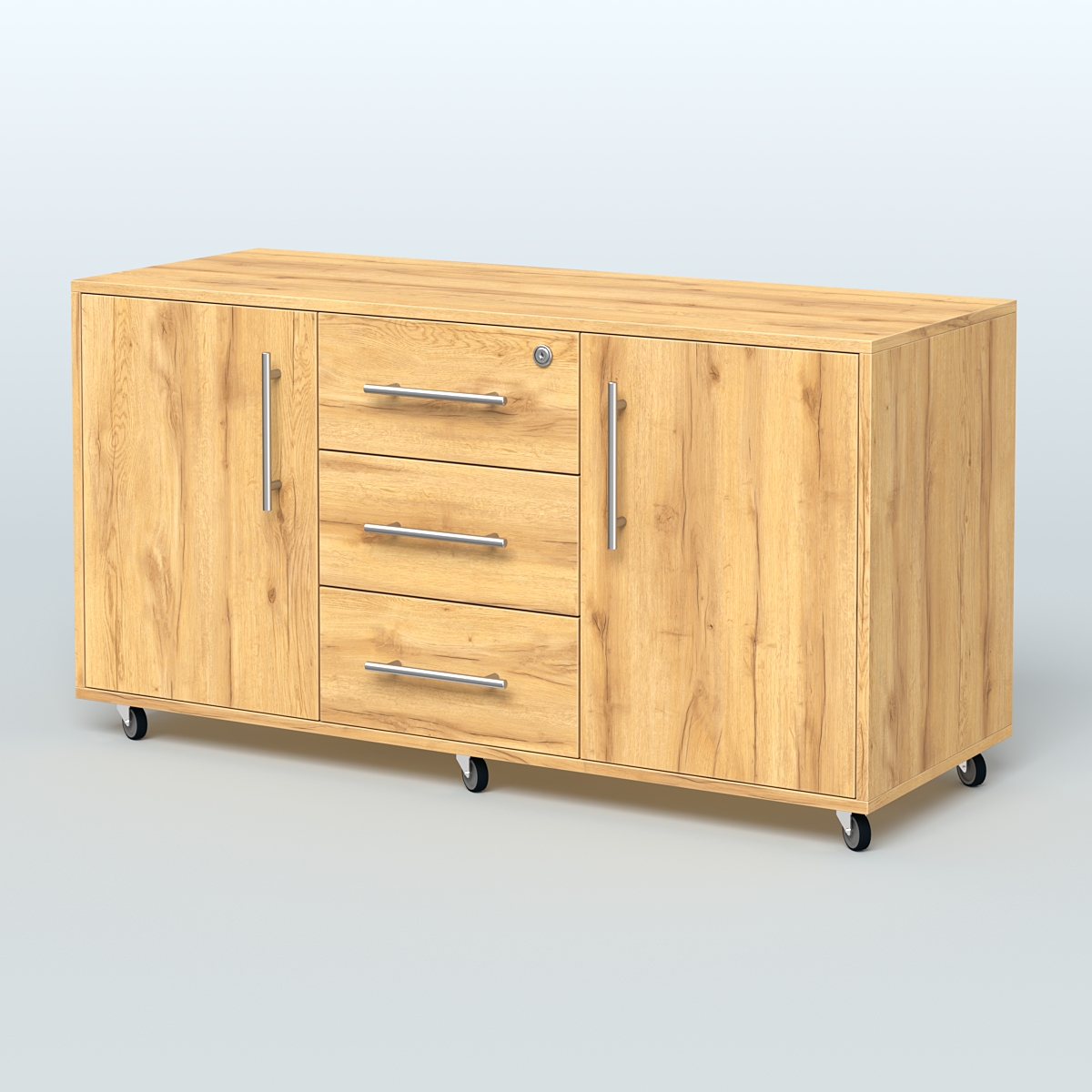 Тумба приставная Брента, цвет белый Дуб Золотистый