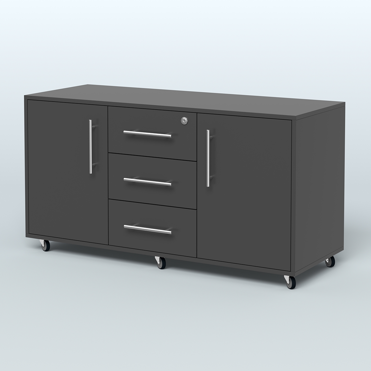 Тумба приставная Брента, цвет белый Черный