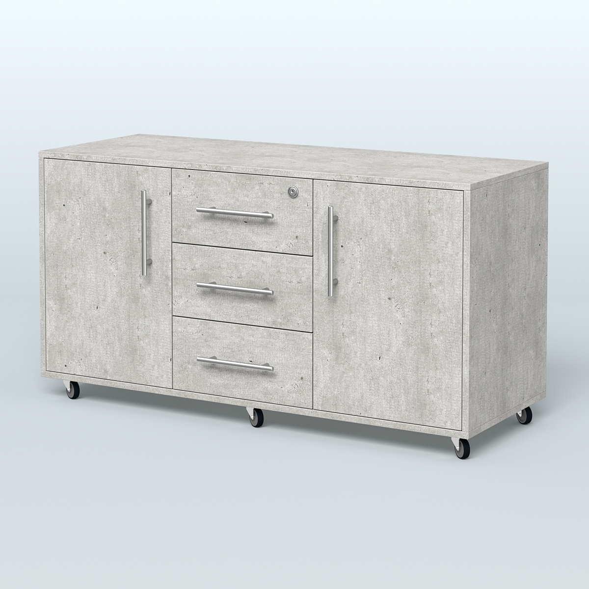 Тумба приставная Брента, цвет белый Метрополитан Грей