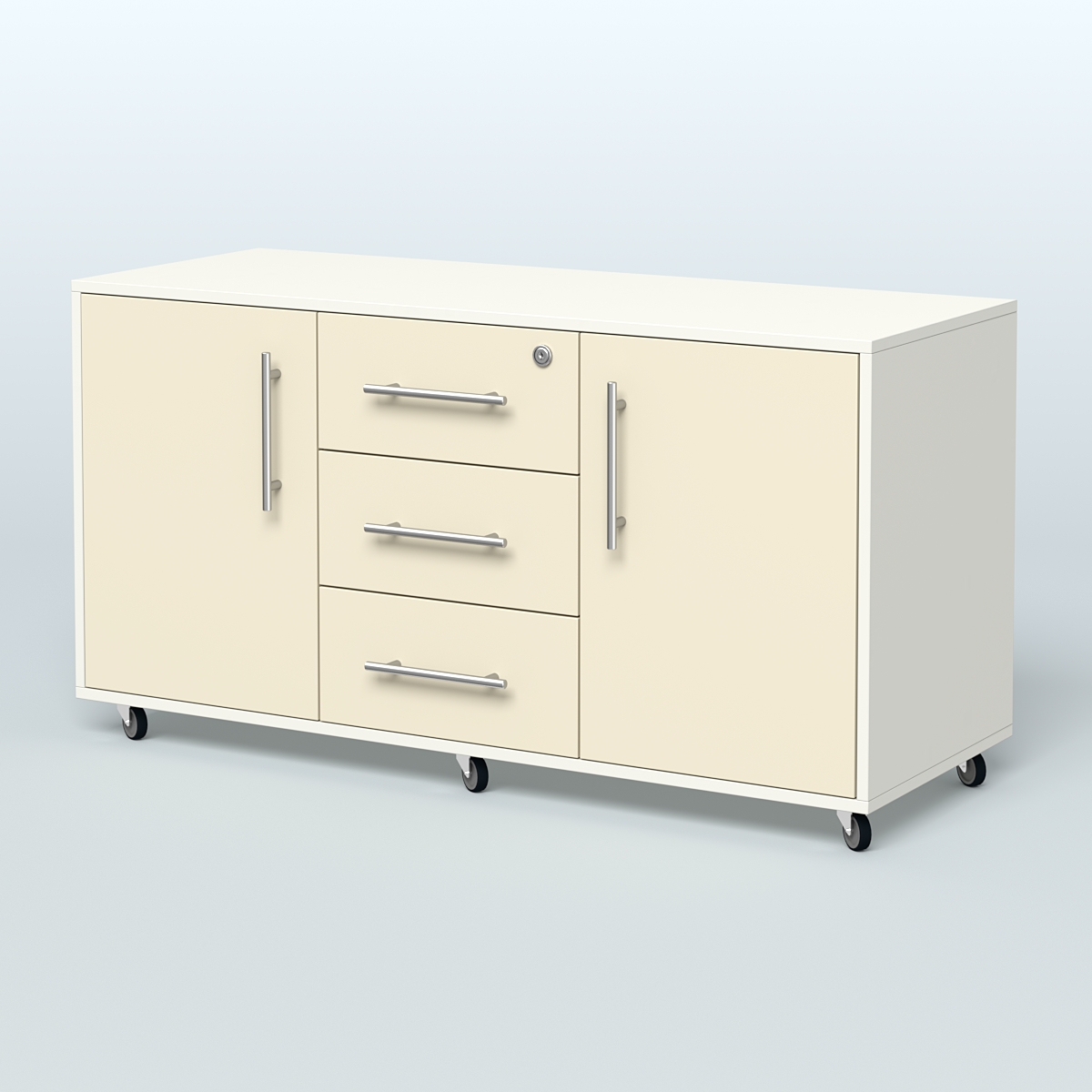 Тумба приставная Брента, цвет белый Белый + Крем Вайс