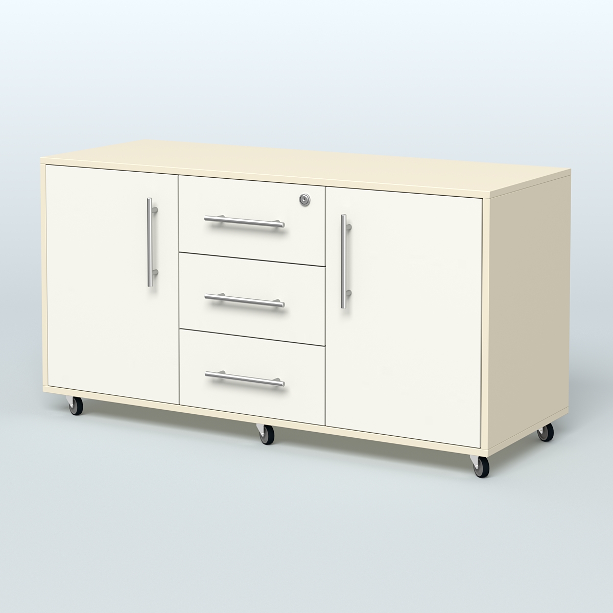 Тумба приставная Брента, цвет белый Крем Вайс + Белый