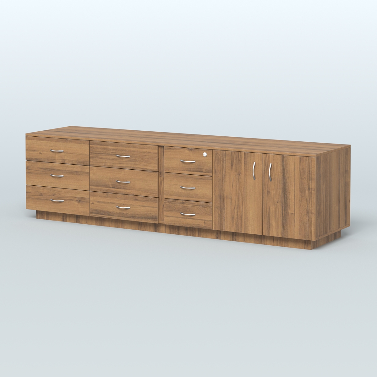 Тумба Феникс опорная приставная левая Орех