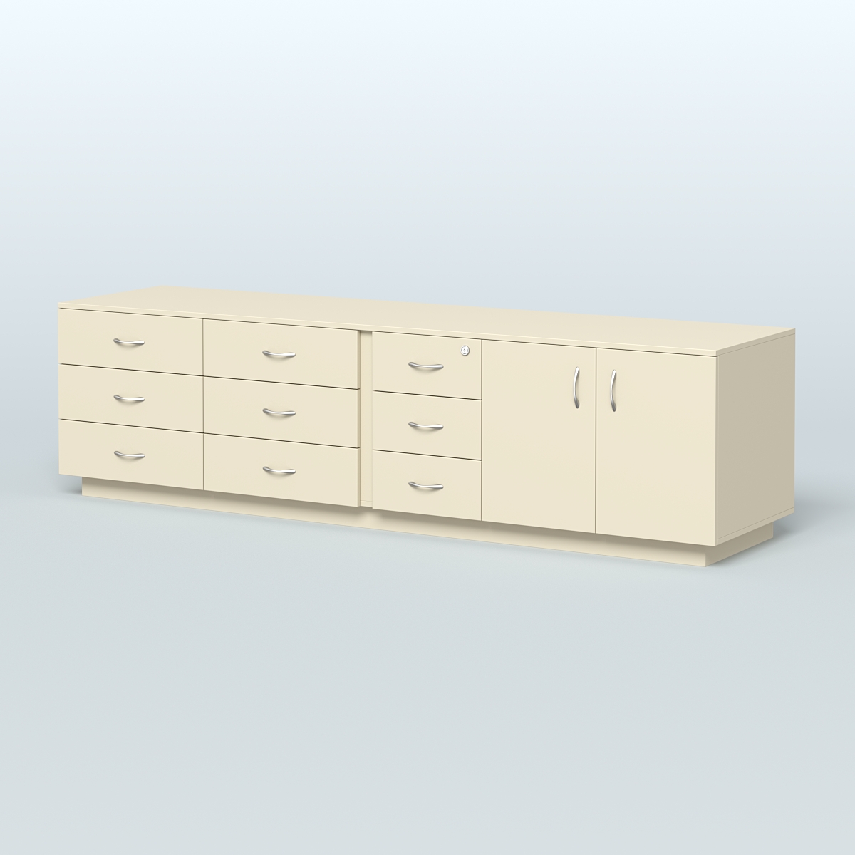 Тумба Феникс опорная приставная левая Крем Вайс