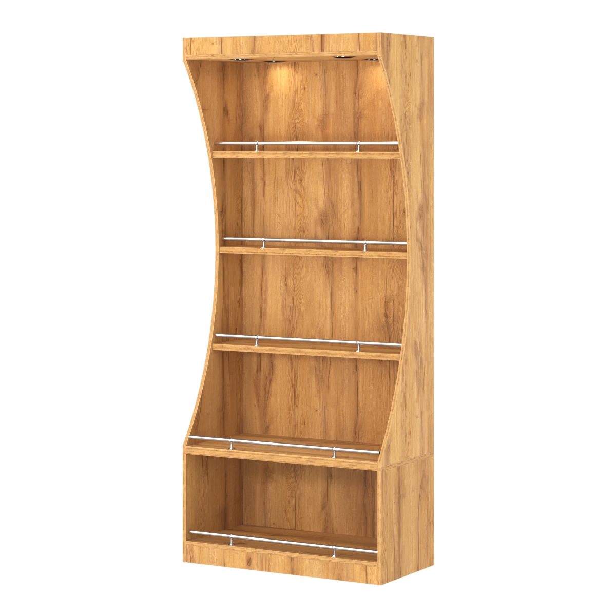 Стеллаж Гарант №1-1-900-О с ограничителями Дуб Золотистый