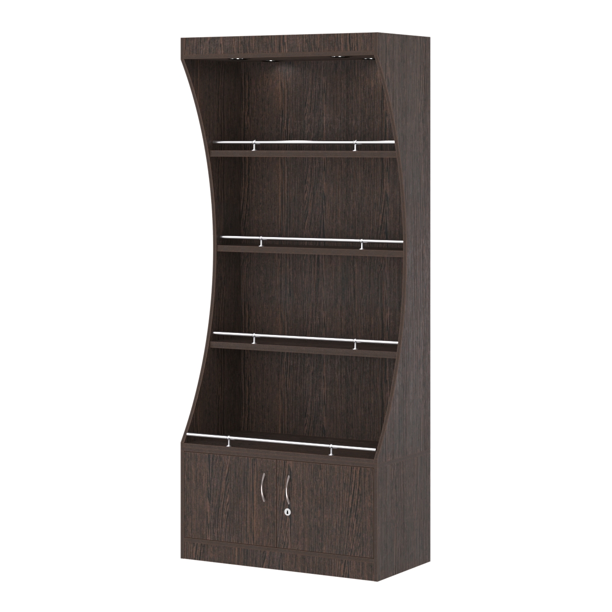 Стеллаж Гарант №1-2-900-О с ограничителями Дуб Венге