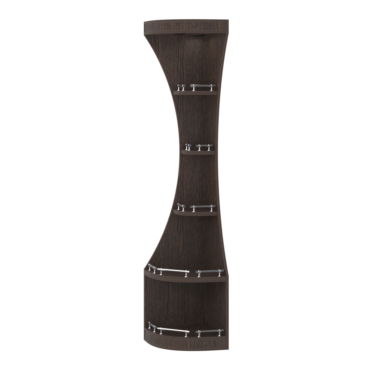 Стеллаж Гарант секторный №1-О с ограничителями Дуб Венге