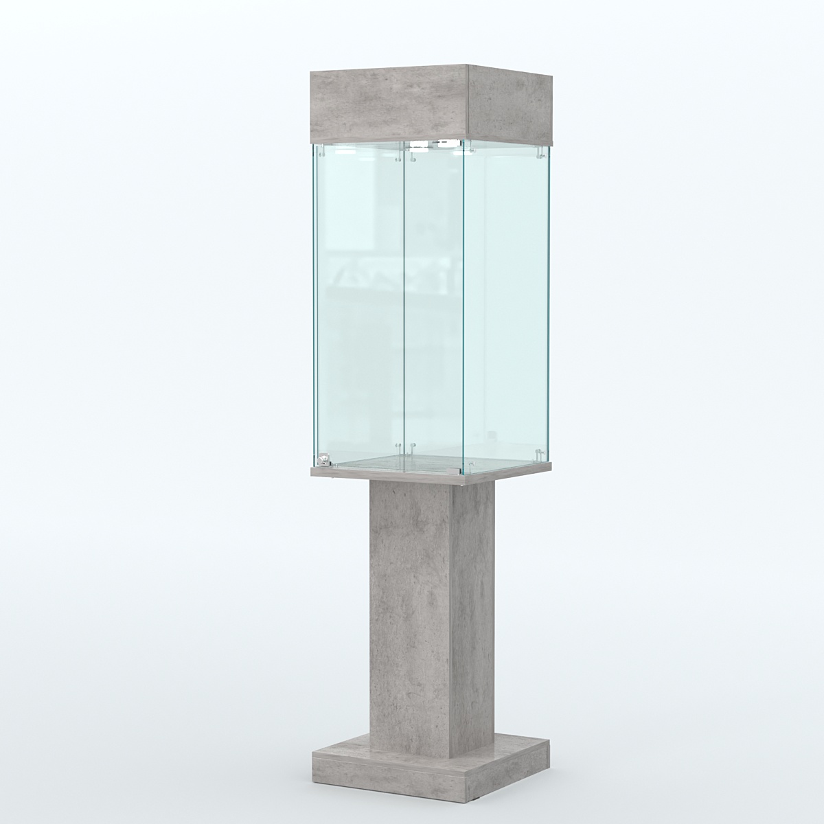 Витрина для музеев "Коллекция" №22 Бетон Чикаго светло-серый F186 ST9