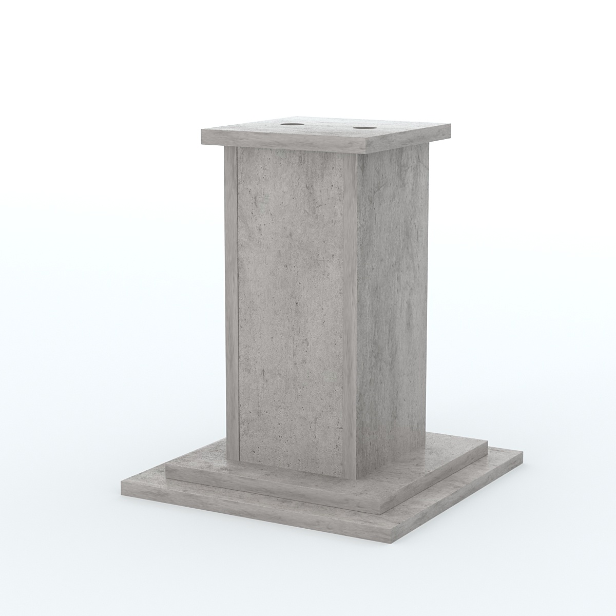 Подставка под 2 флага "Коллекция" №2 Бетон Чикаго светло-серый F186 ST9