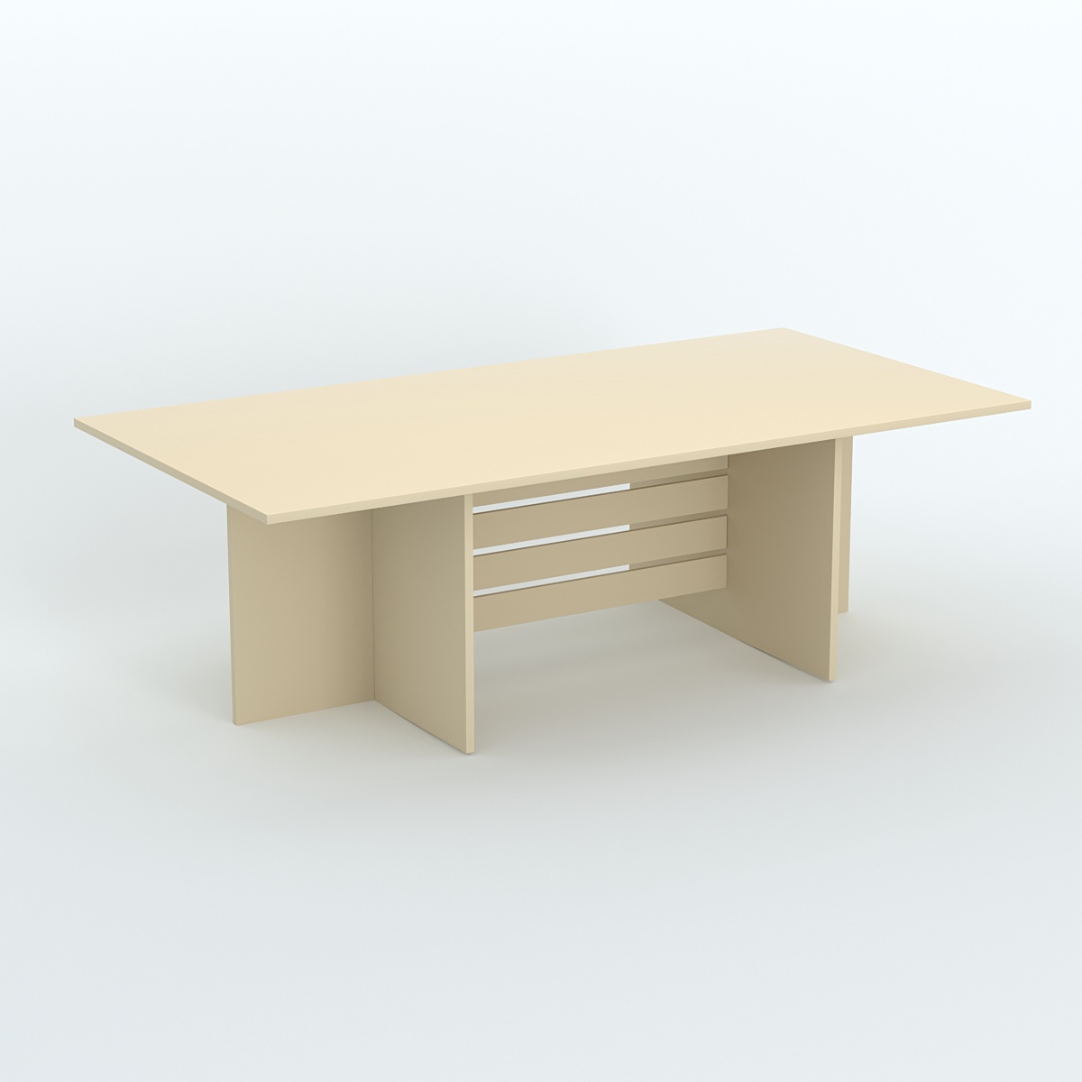 Стол для переговоров Вектор №1 Крем Вайс