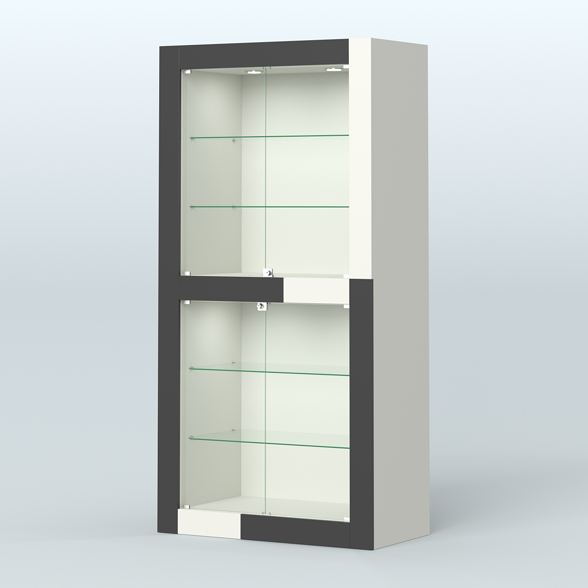 Витрина "Фаберлинк" №1 Белый и Черный