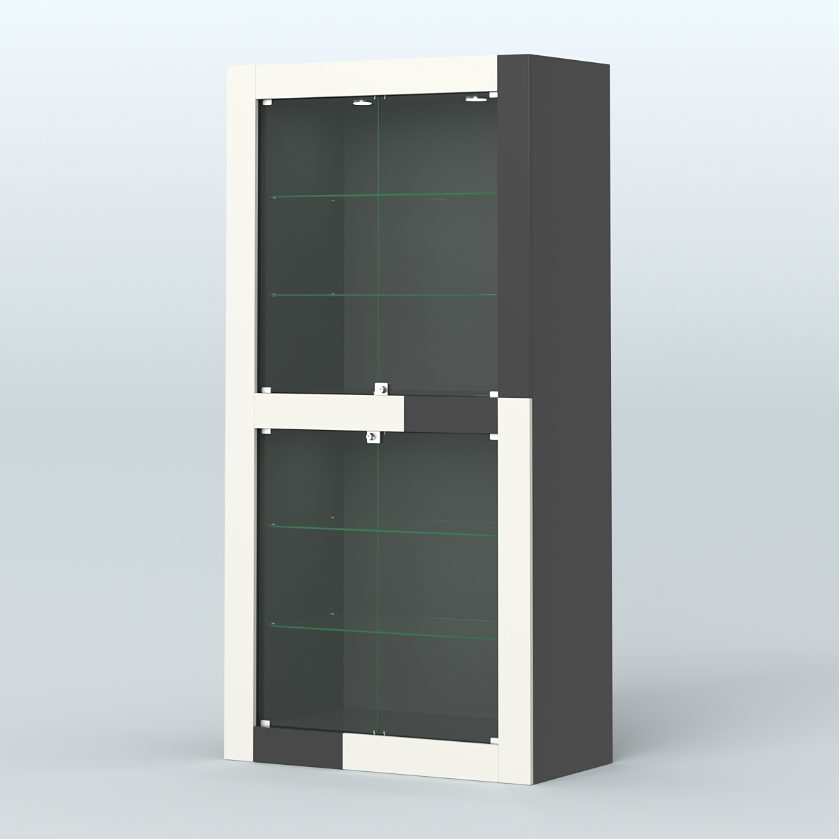 Витрина "Фаберлинк" №1 Черный + Белый