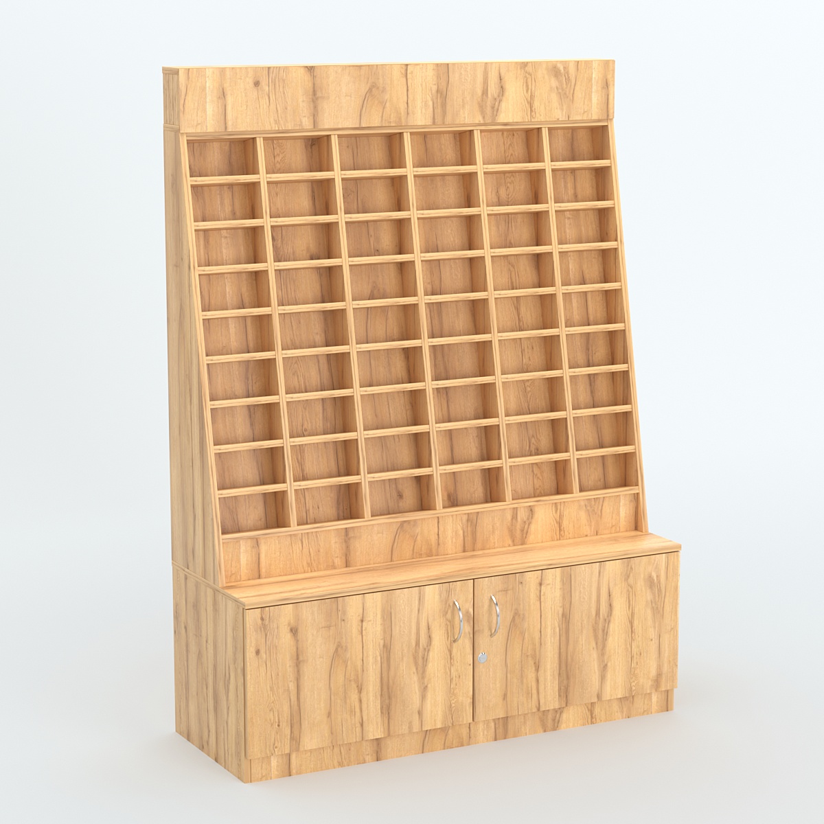 Стенд для очков №1 с накопителем Дуб Золотистый