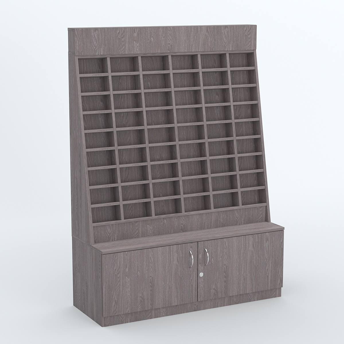 Стенд для очков №1 с накопителем Ясень Анкор темный