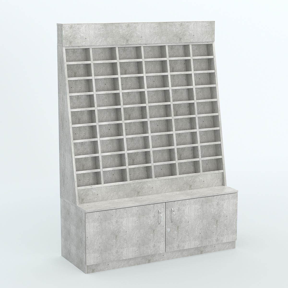 Стенд для очков №1 с накопителем Метрополитан Грей