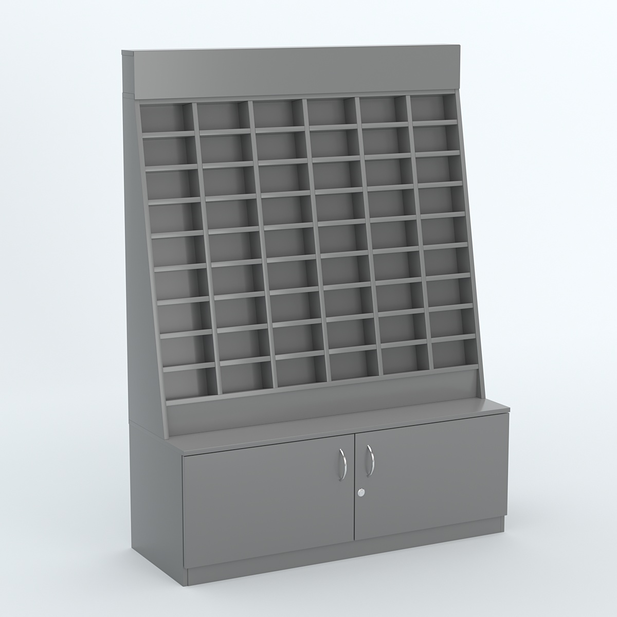 Стенд для очков №1 с накопителем Темно-Серый