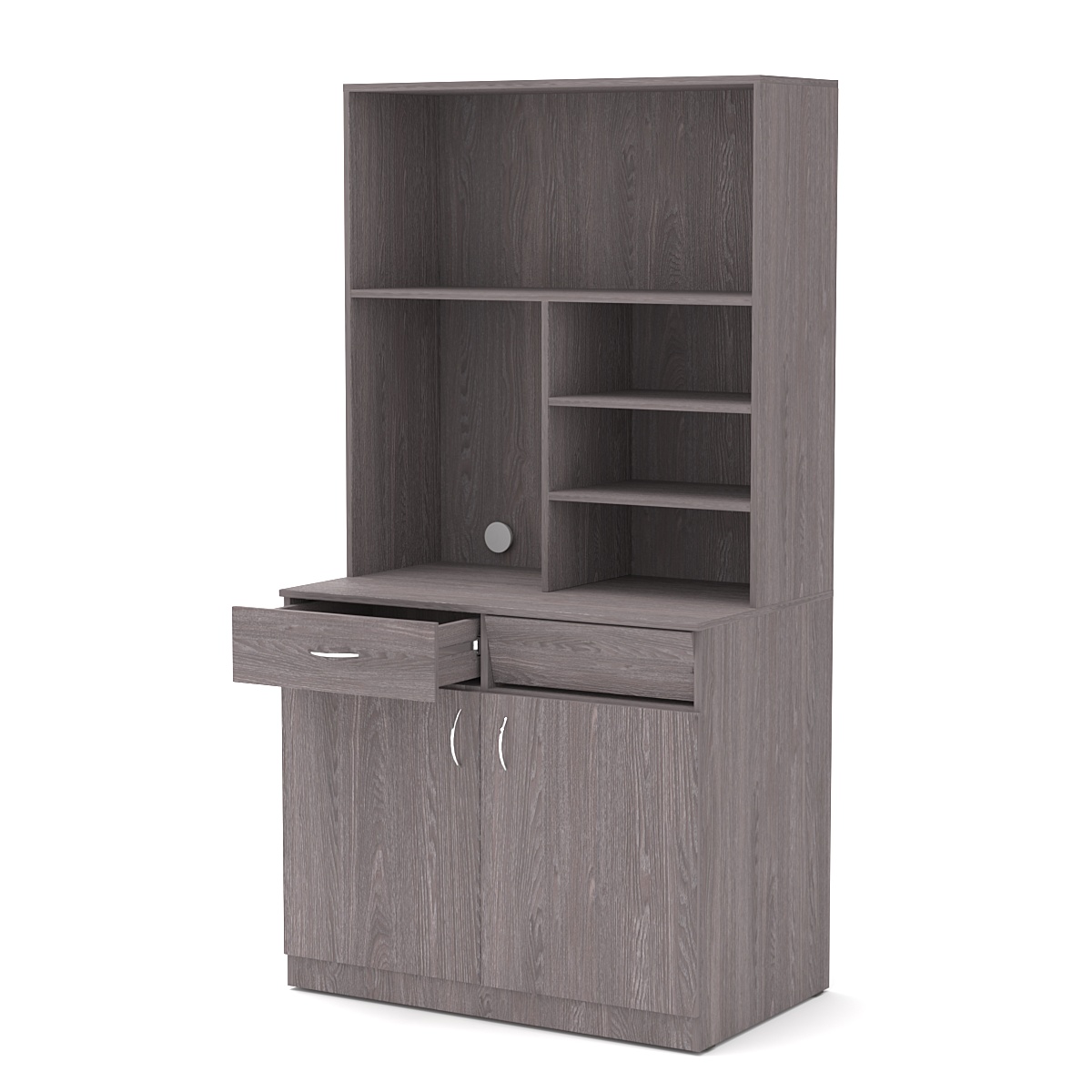 Офисная мини-кухня ВЕКТОР №6 Ясень Анкор темный