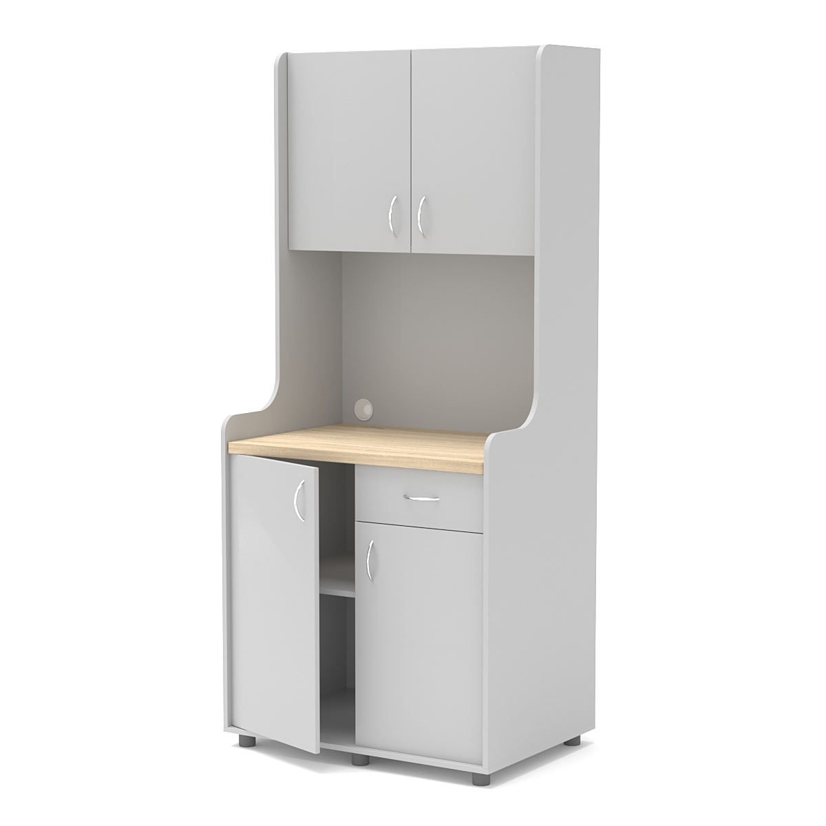 Офисная мини-кухня ЭЛЕГИЯ №1А Серый