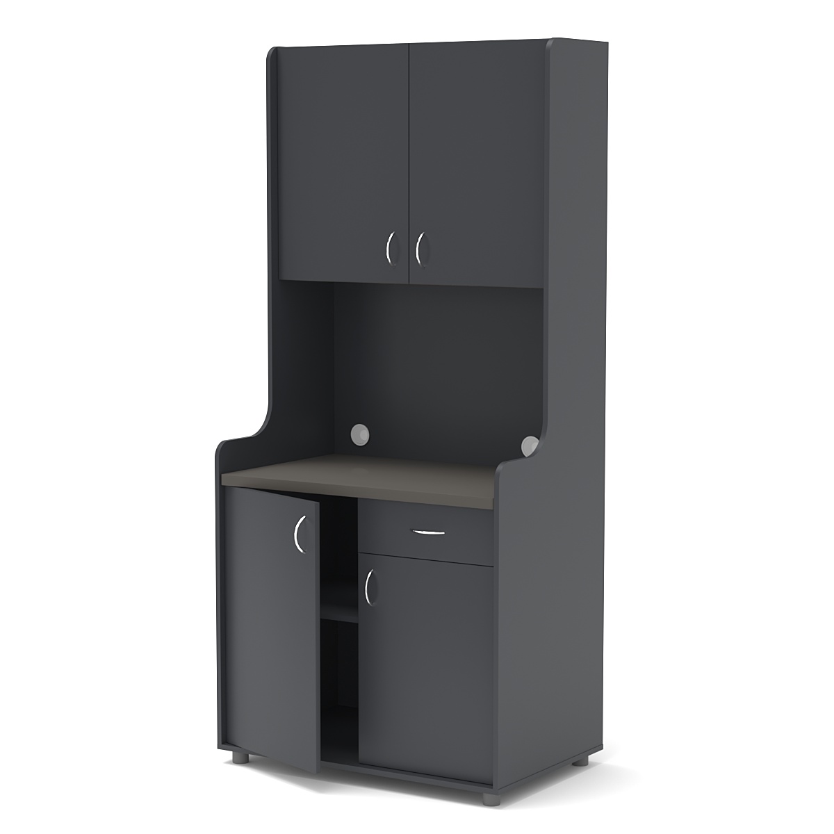 Офисная мини-кухня ЭЛЕГИЯ №2А Антрацит