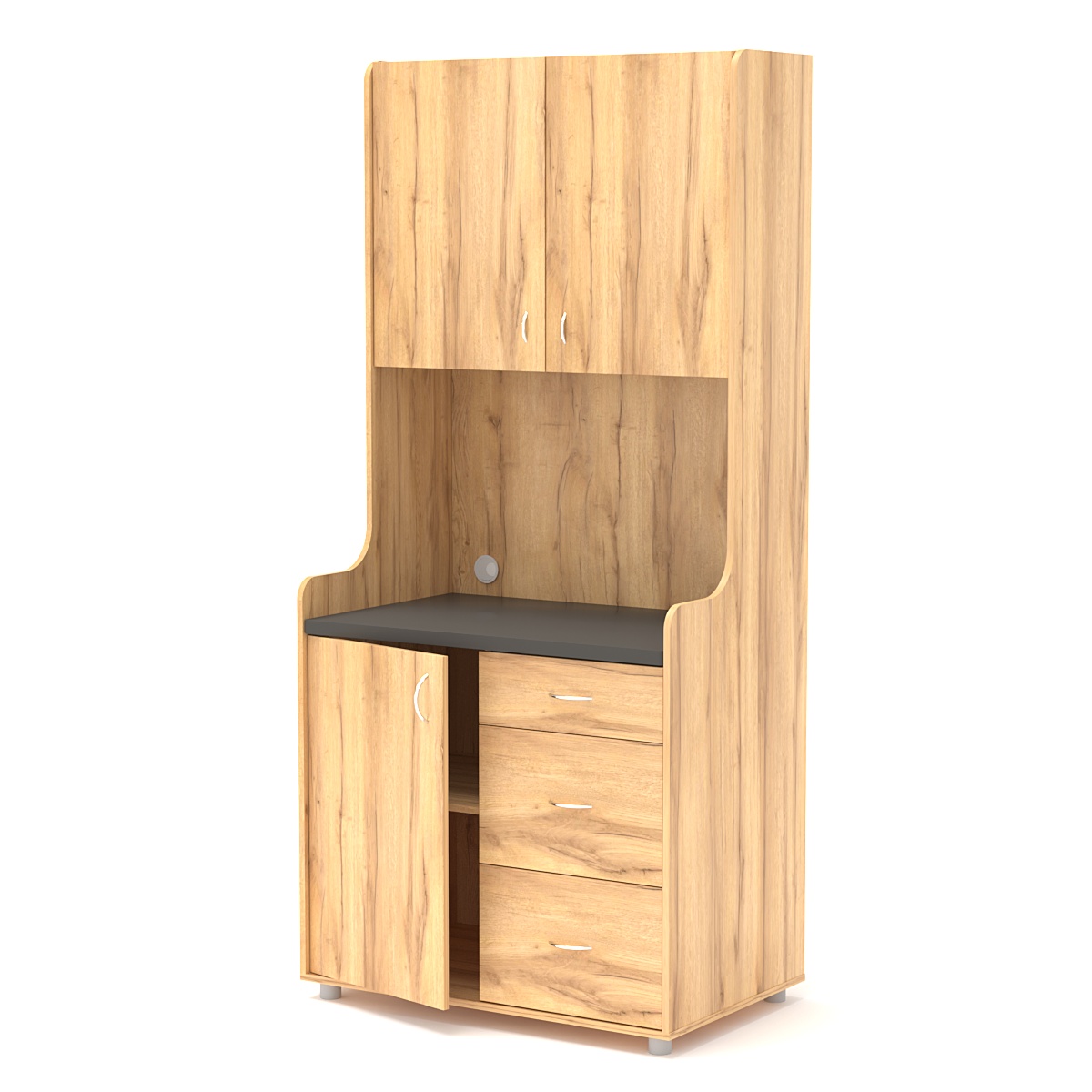 Офисная мини-кухня ЭЛЕГИЯ №3А Дуб Золотистый