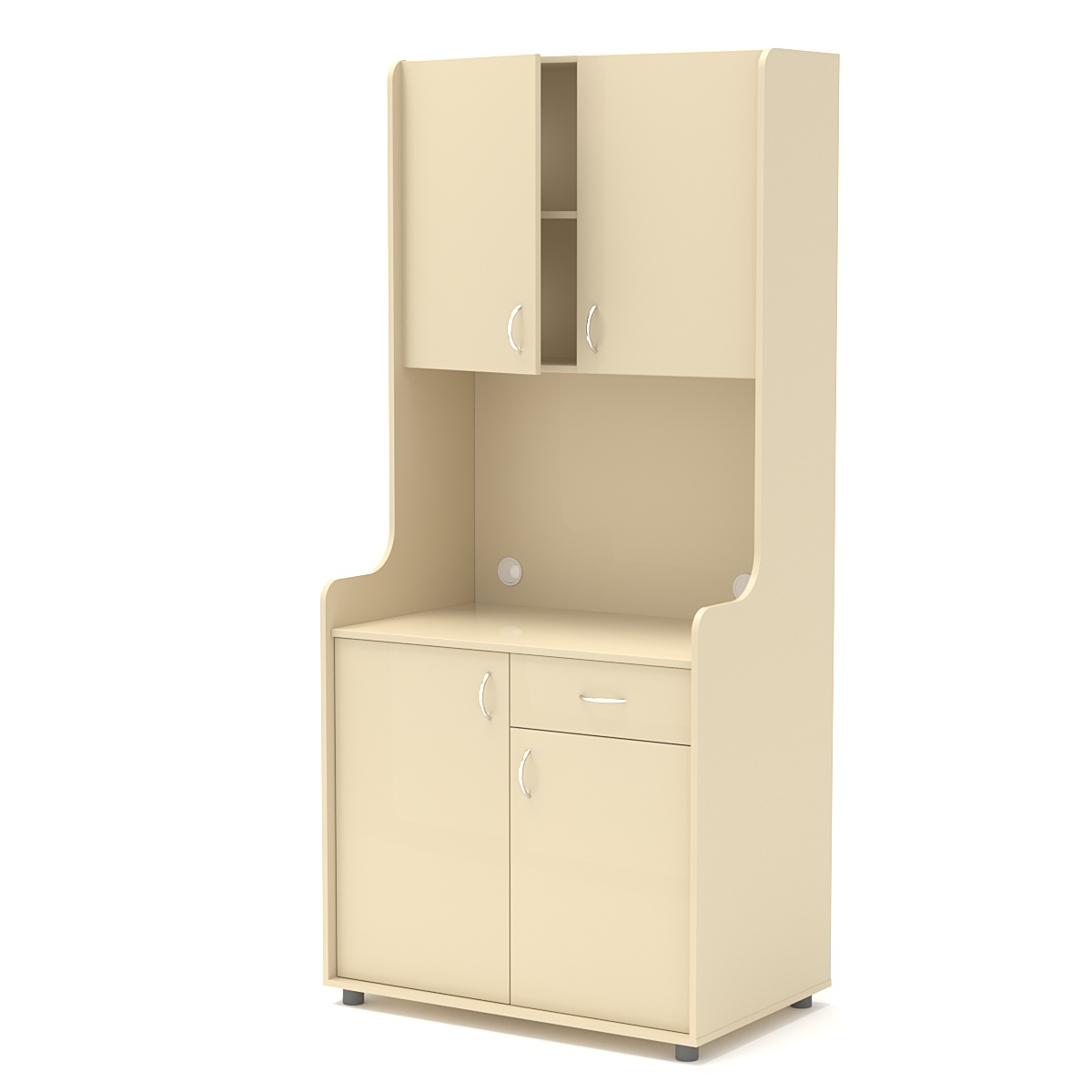 Офисная мини-кухня ЭЛЕГИЯ №2 Крем Вайс