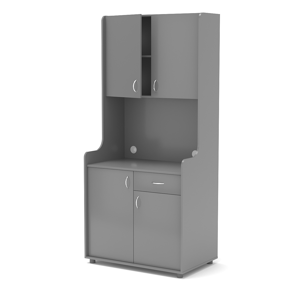 Офисная мини-кухня ЭЛЕГИЯ №2 Темно-Серый