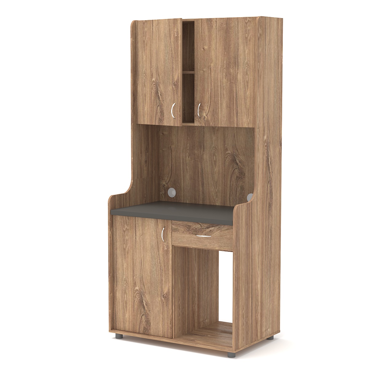 Офисная мини-кухня ЭЛЕГИЯ №5А Дуб Канзас коричневый