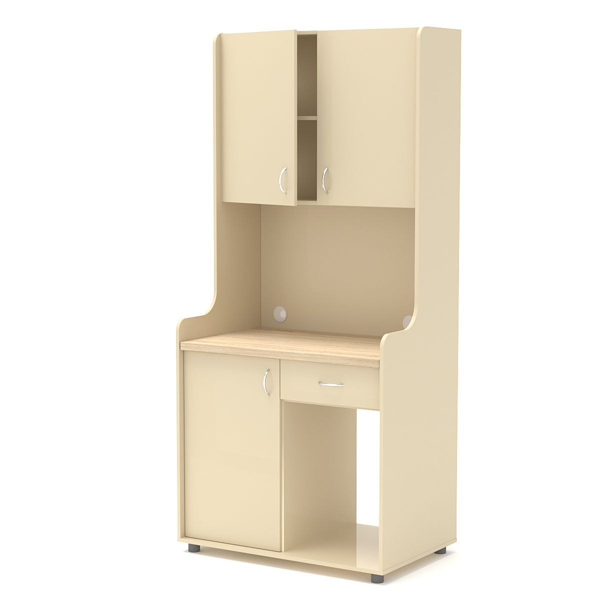 Офисная мини-кухня ЭЛЕГИЯ №5А Крем Вайс