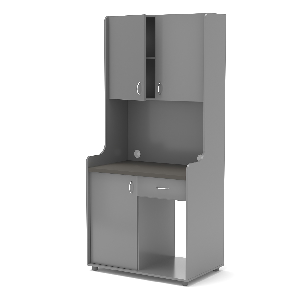 Офисная мини-кухня ЭЛЕГИЯ №5А Темно-Серый