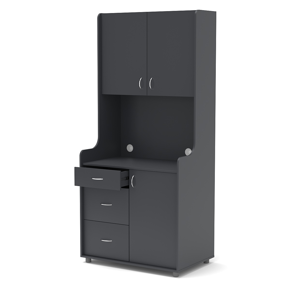 Офисная мини-кухня ЭЛЕГИЯ №4 Антрацит