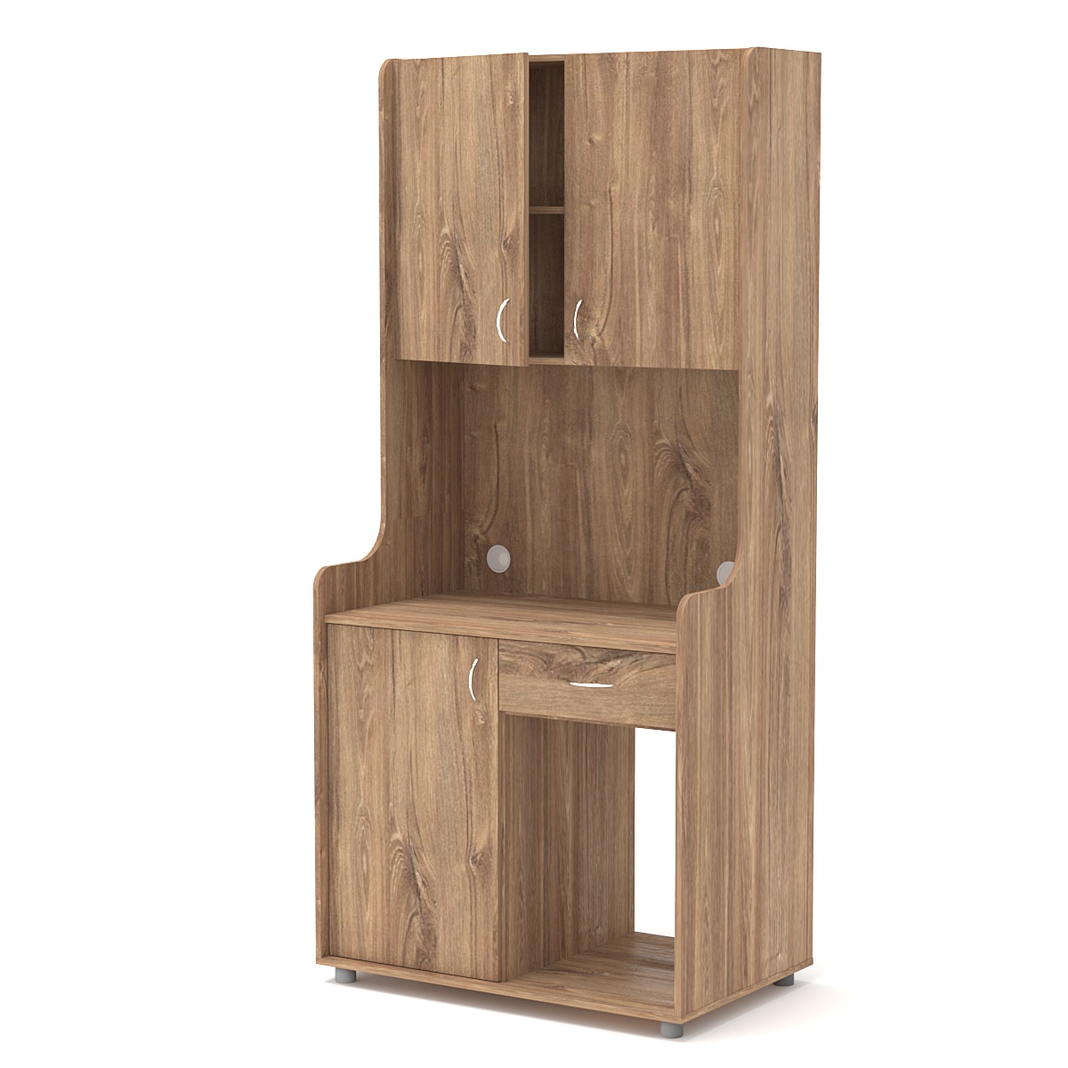 Офисная мини-кухня ЭЛЕГИЯ №5 Дуб Канзас коричневый