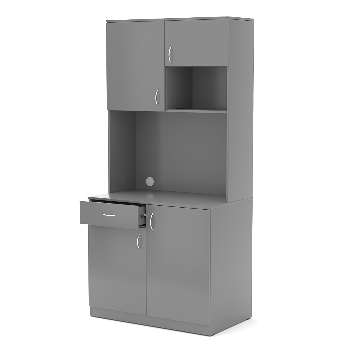 Офисная мини-кухня ПРАКТИК №4 Темно-Серый