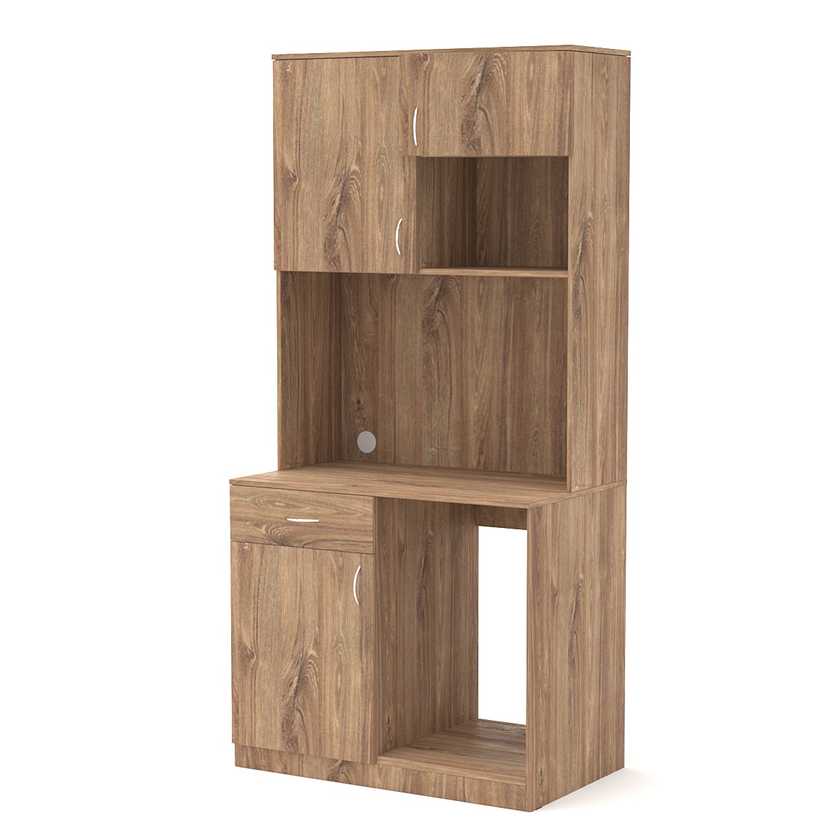 Офисная мини-кухня ПРАКТИК №5 Дуб Канзас коричневый