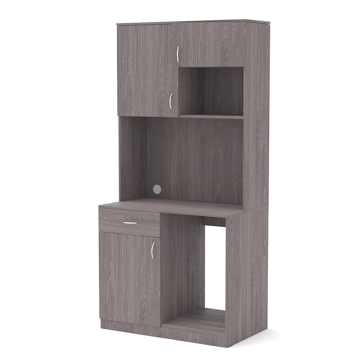 Офисная мини-кухня ПРАКТИК №5 Ясень Анкор темный