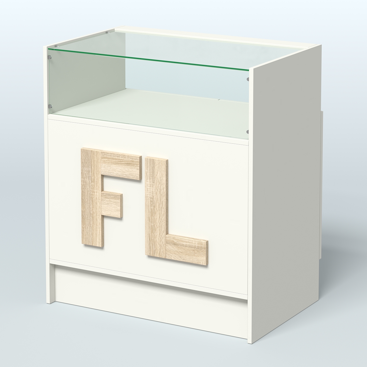 Прилавок "Фаберлинк" №2-800 Белый + Дуб Сонома