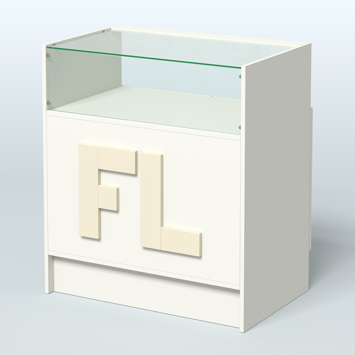 Прилавок "Фаберлинк" №2-800 Белый + Крем Вайс