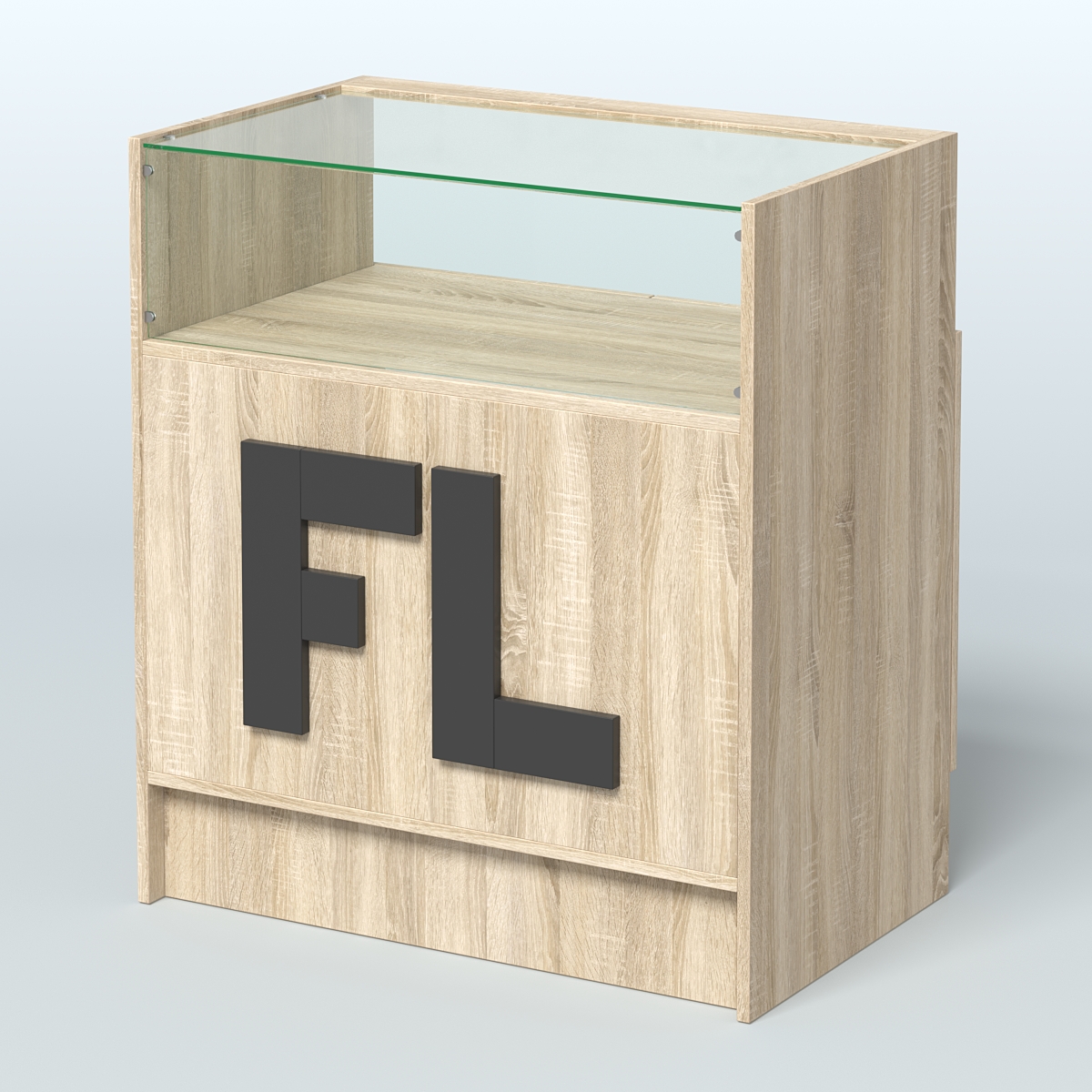 Прилавок "Фаберлинк" №2-800 Дуб Сонома + Черный