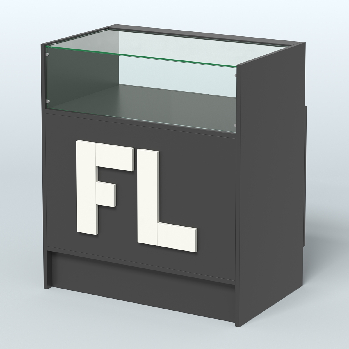 Прилавок "Фаберлинк" №2-800 Черный + Белый