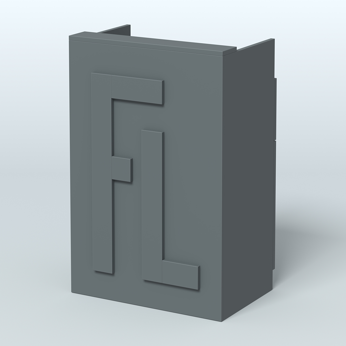 Прилавок "Фаберлинк" №3 под кассу Темно-Серый