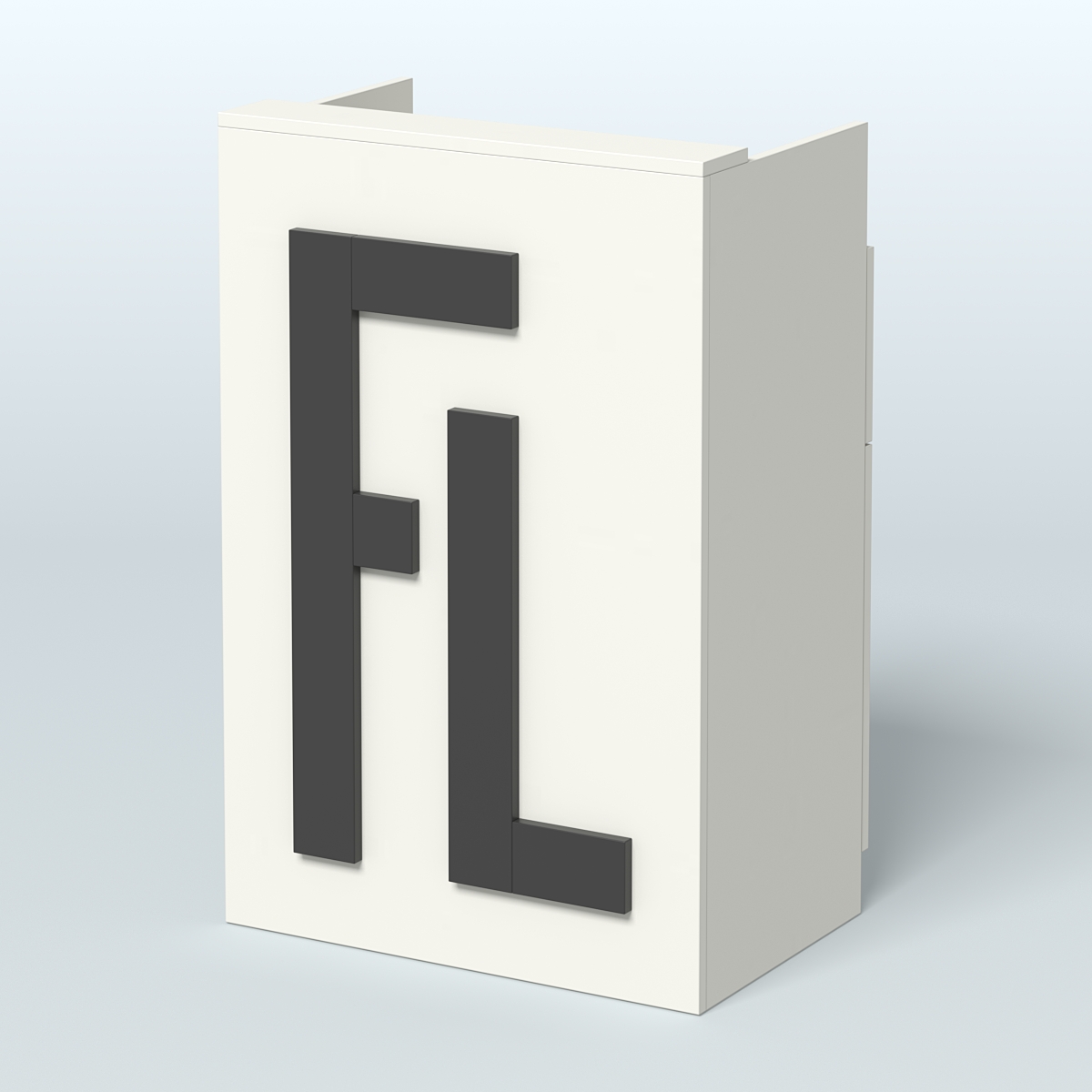 Прилавок "Фаберлинк" №3 под кассу Белый и Черный