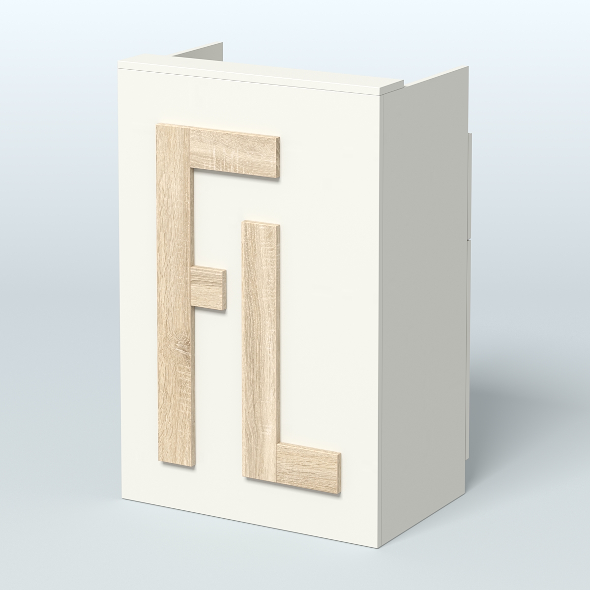 Прилавок "Фаберлинк" №3 под кассу Белый + Дуб Сонома