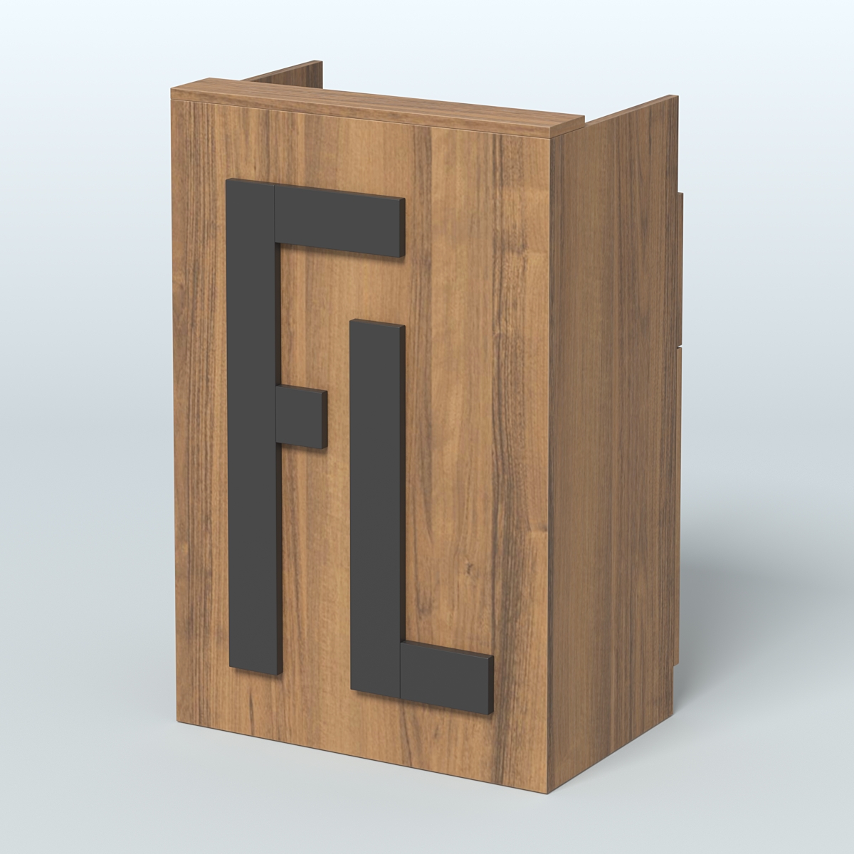 Прилавок "Фаберлинк" №3 под кассу Орех + Черный