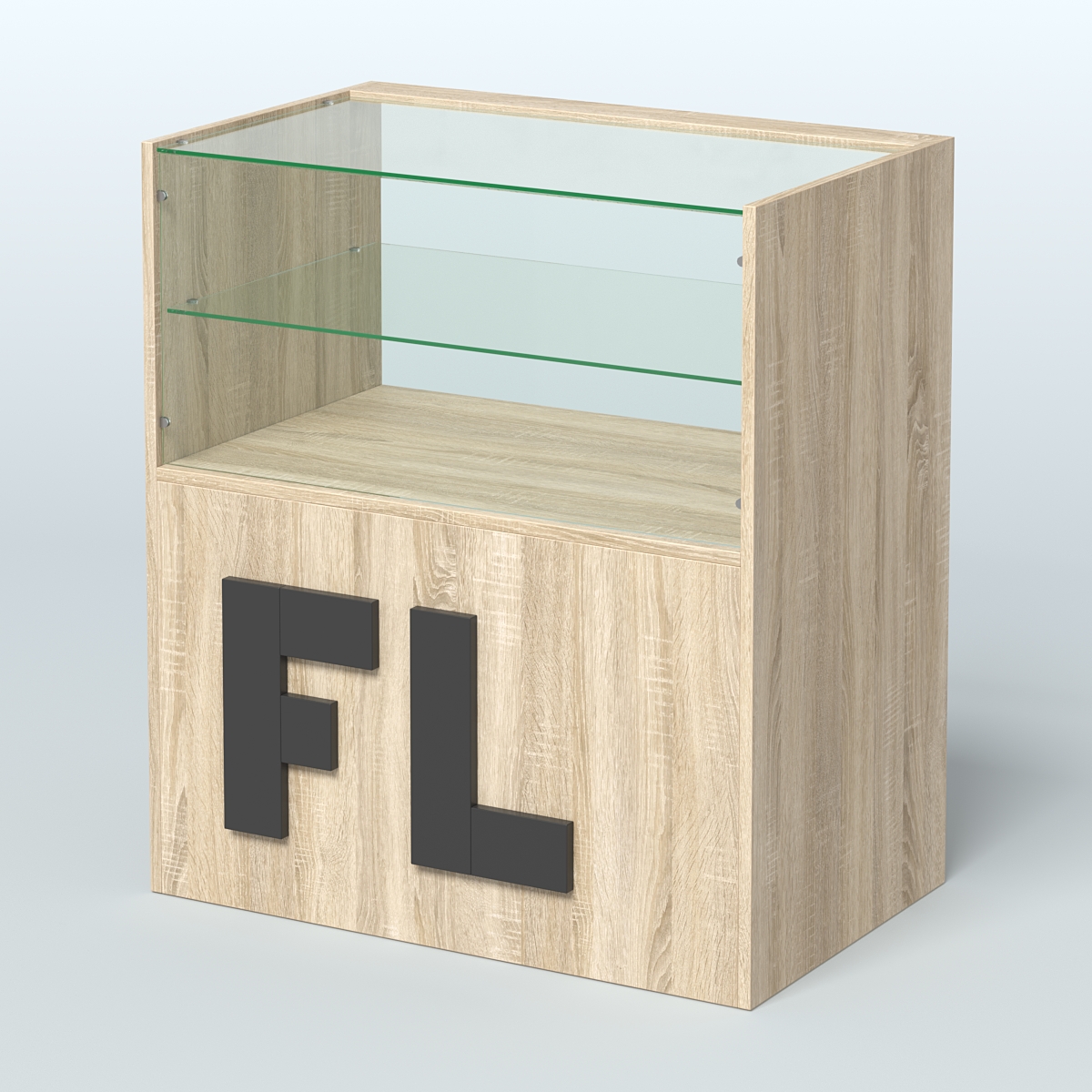 Прилавок "Фаберлинк" №4-800 Дуб Сонома + Черный