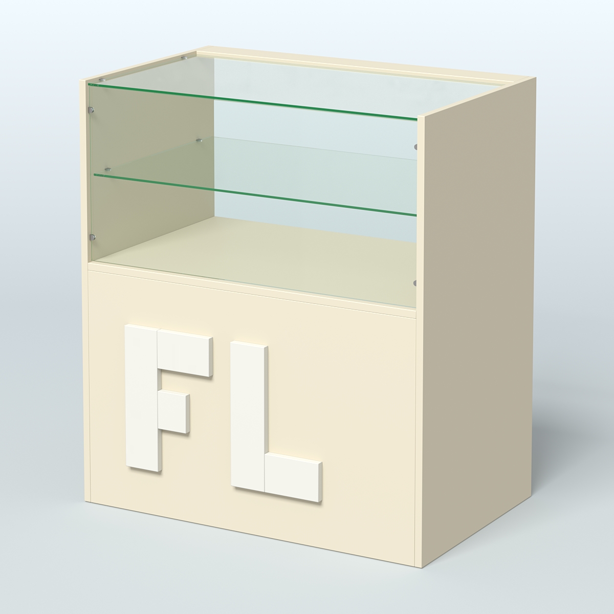 Прилавок "Фаберлинк" №4-800 Крем Вайс + Белый