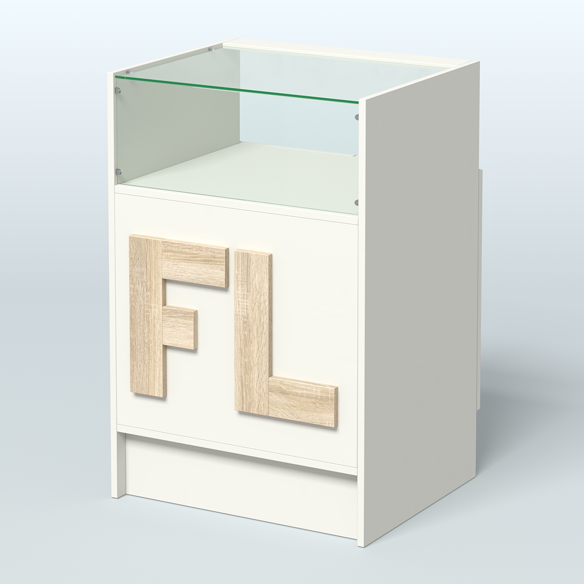 Прилавок "Фаберлинк" №2-600 Белый + Дуб Сонома