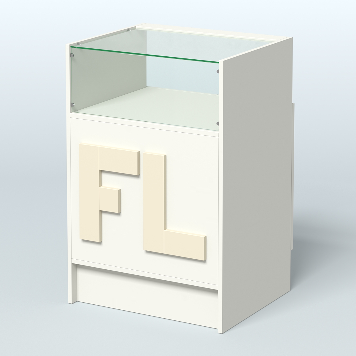 Прилавок "Фаберлинк" №2-600 Белый + Крем Вайс
