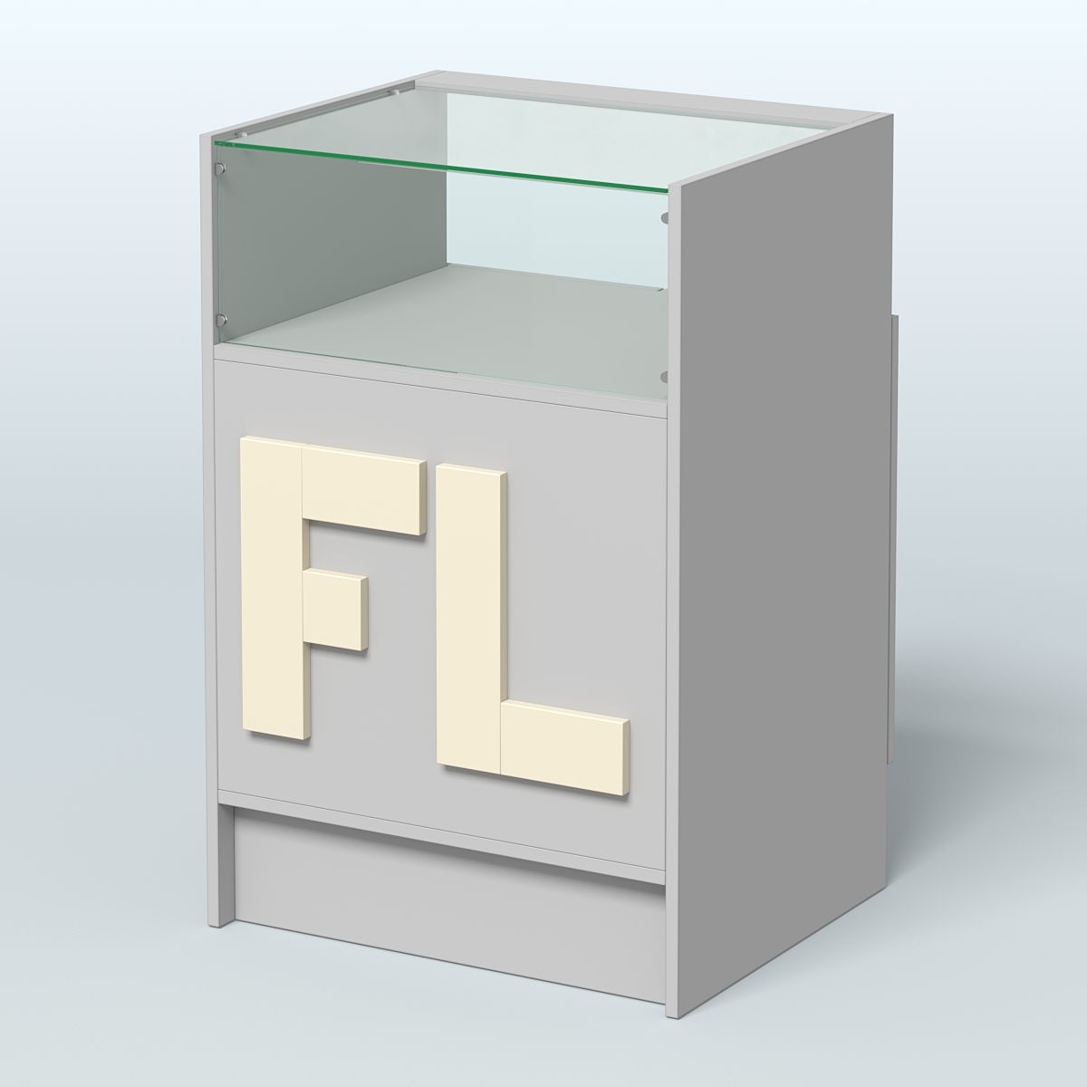Прилавок "Фаберлинк" №2-600 Серый + Крем Вайс