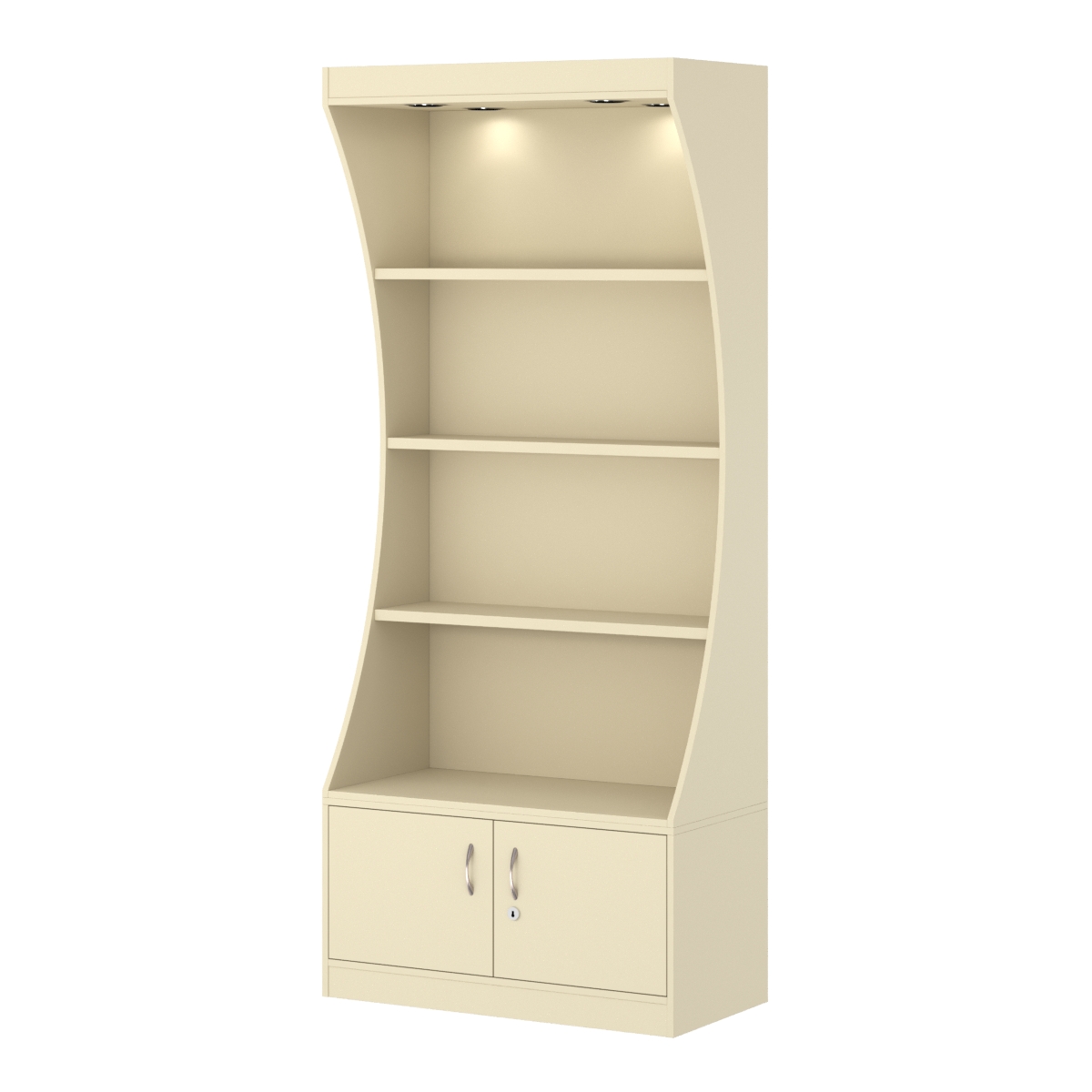 Стеллаж Гарант №1-2-900 Крем Вайс