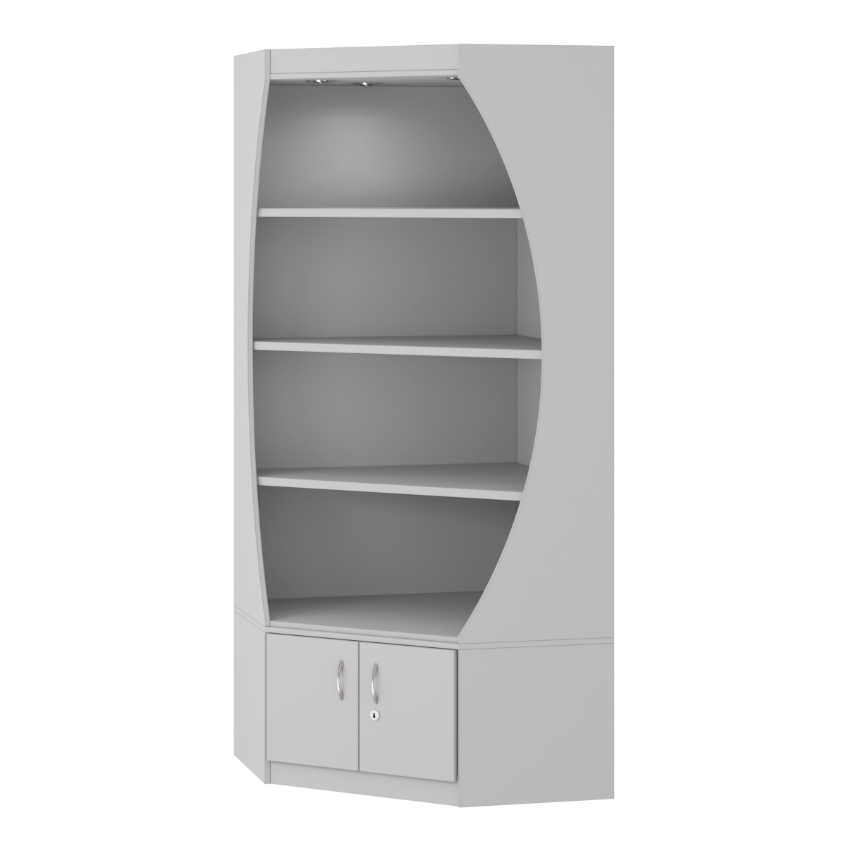 Стеллаж Гарант угловой №1 Серый